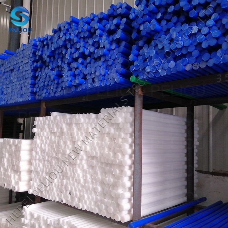 Customized Natural Plastic UHMWPE Solid Round Bar/HDPE Solid Bar /Polyethylene Rod